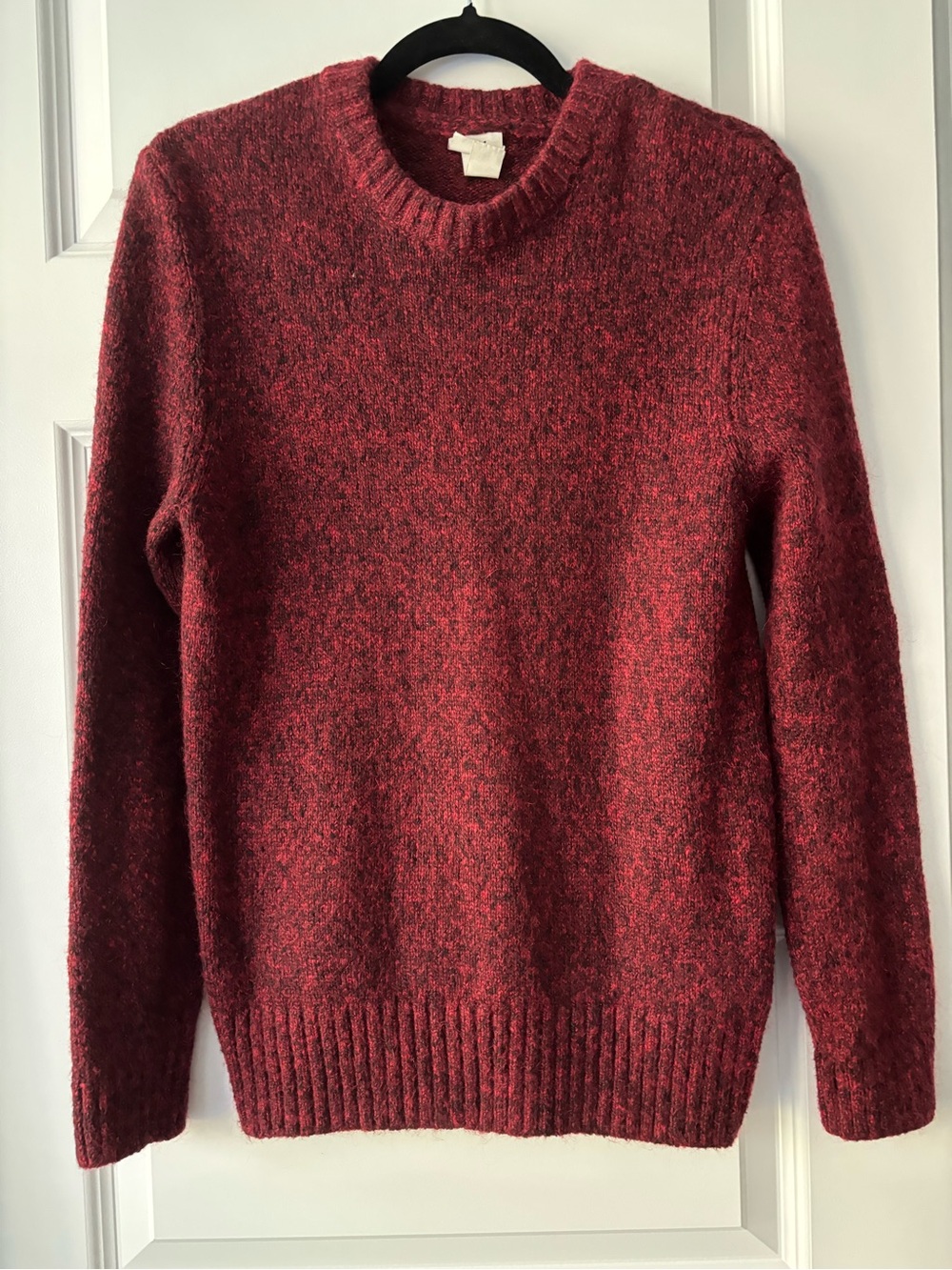 H&M Red Crewneck Marled Sweater S